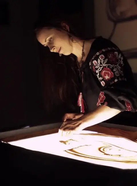 Sandelf – Sandanimationskünstler – Sandkunst