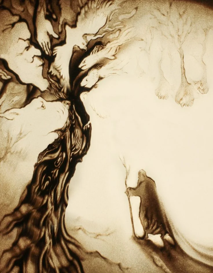 Sand Elf – Sandanimationskünstlerin – Sandkunst