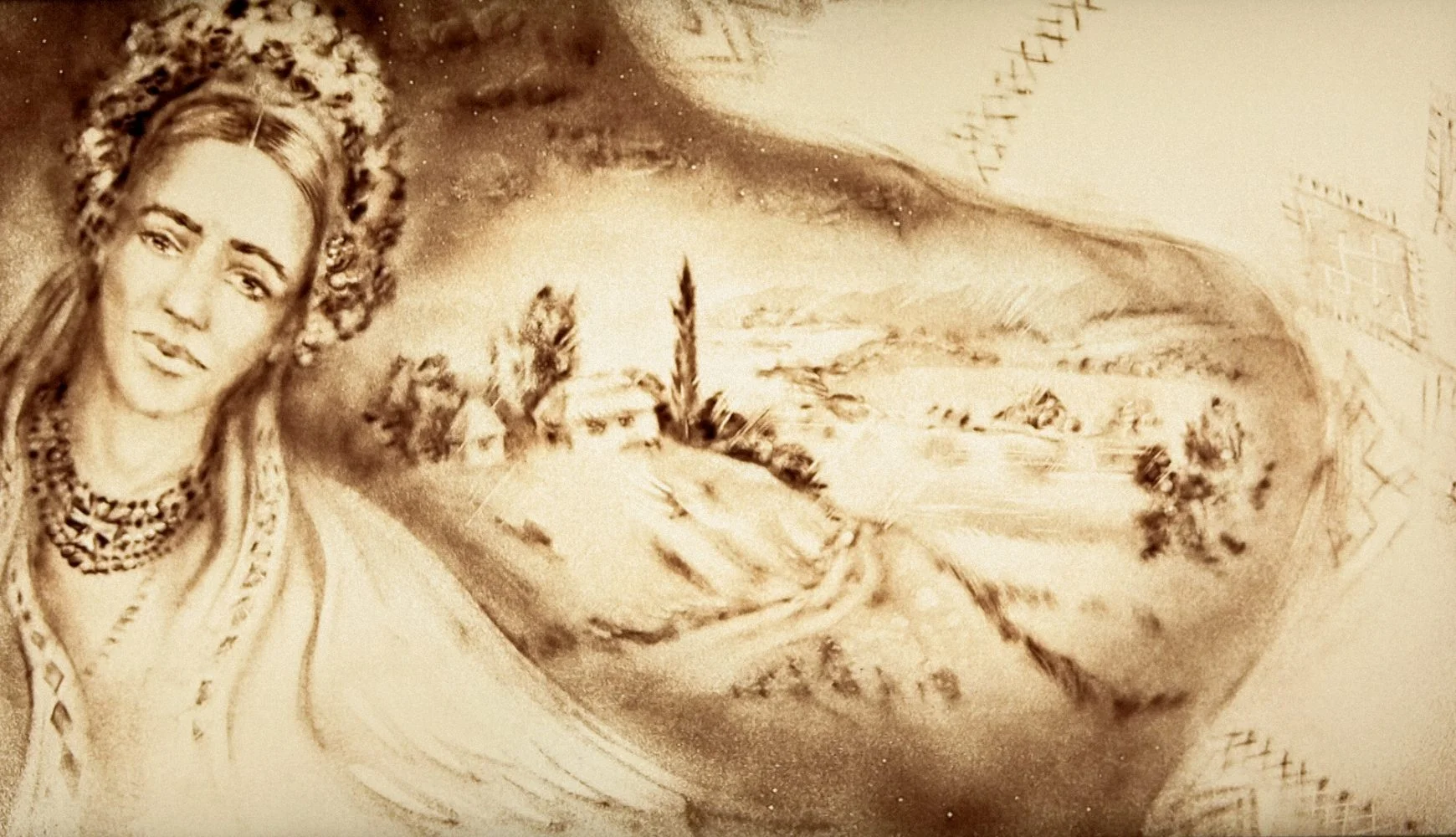 Sand Elf – Sandanimationskünstlerin – Sandkunst