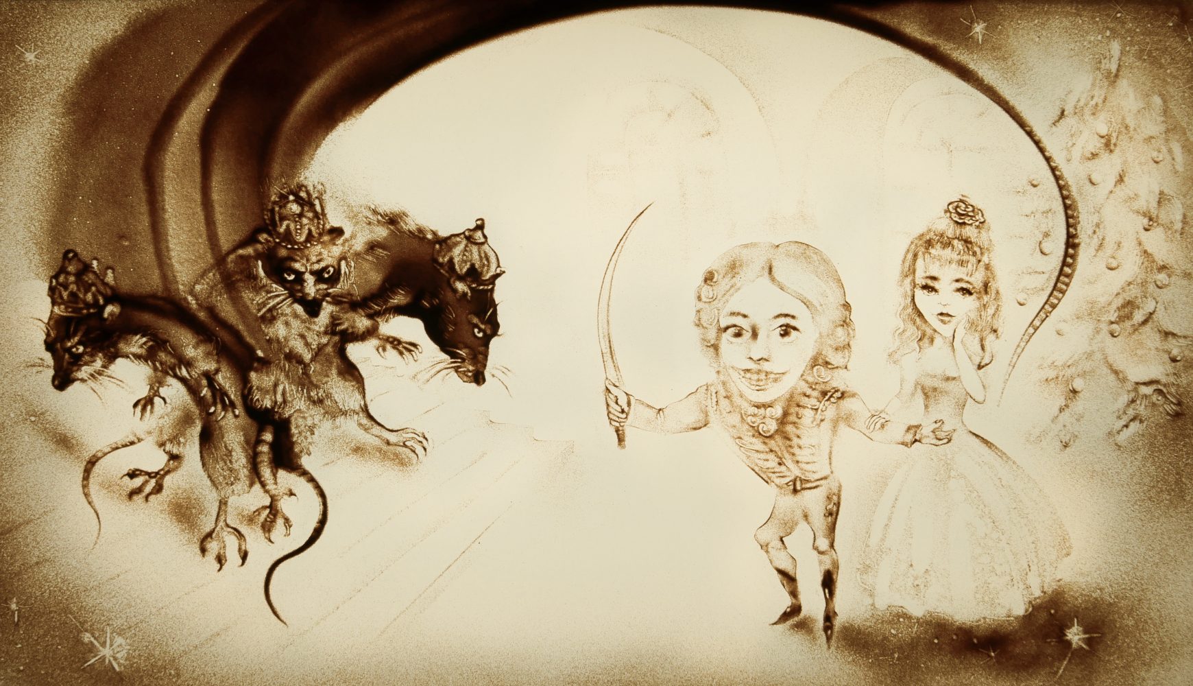 Nutcracker, Nussknacker, Hoffmann, Sand art