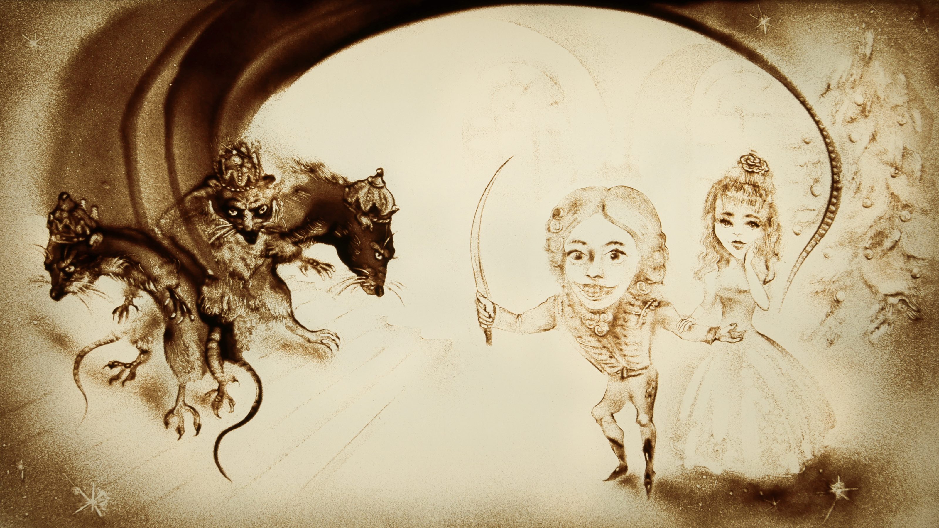 Nutcracker, Nussknacker, Hoffmann, Sand art